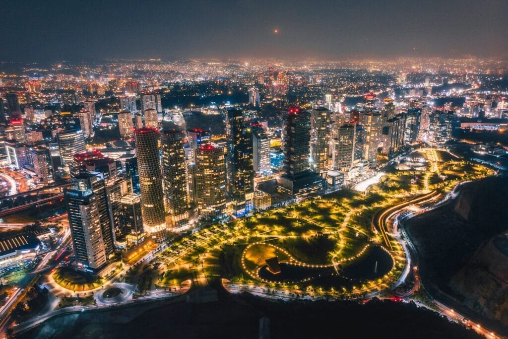 Panoramic view of Mexico City